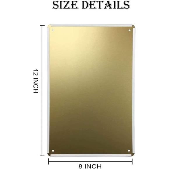 Vintage Tin Sign | Art Toilet Bathroom Wall Plaque | Cute Kitty Decor 8x12 in - Picture 2 of 8